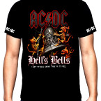 AC DC,Hells Bells, men's  t-shirt, 100% cotton, S to 5XL
